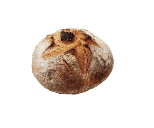塩ローズマリーのライ麦パン写真